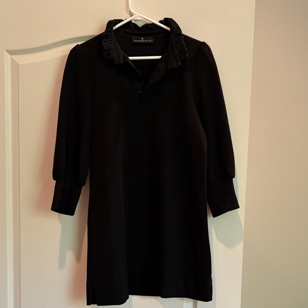 Pomander Place Black Long Sleeve Dress